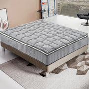 Materasso Matrimoniale 160x190 Molle progressive - Alto 27 cm - Ortopedico - Sfoderabile - con topper Memory in OMAGGIO