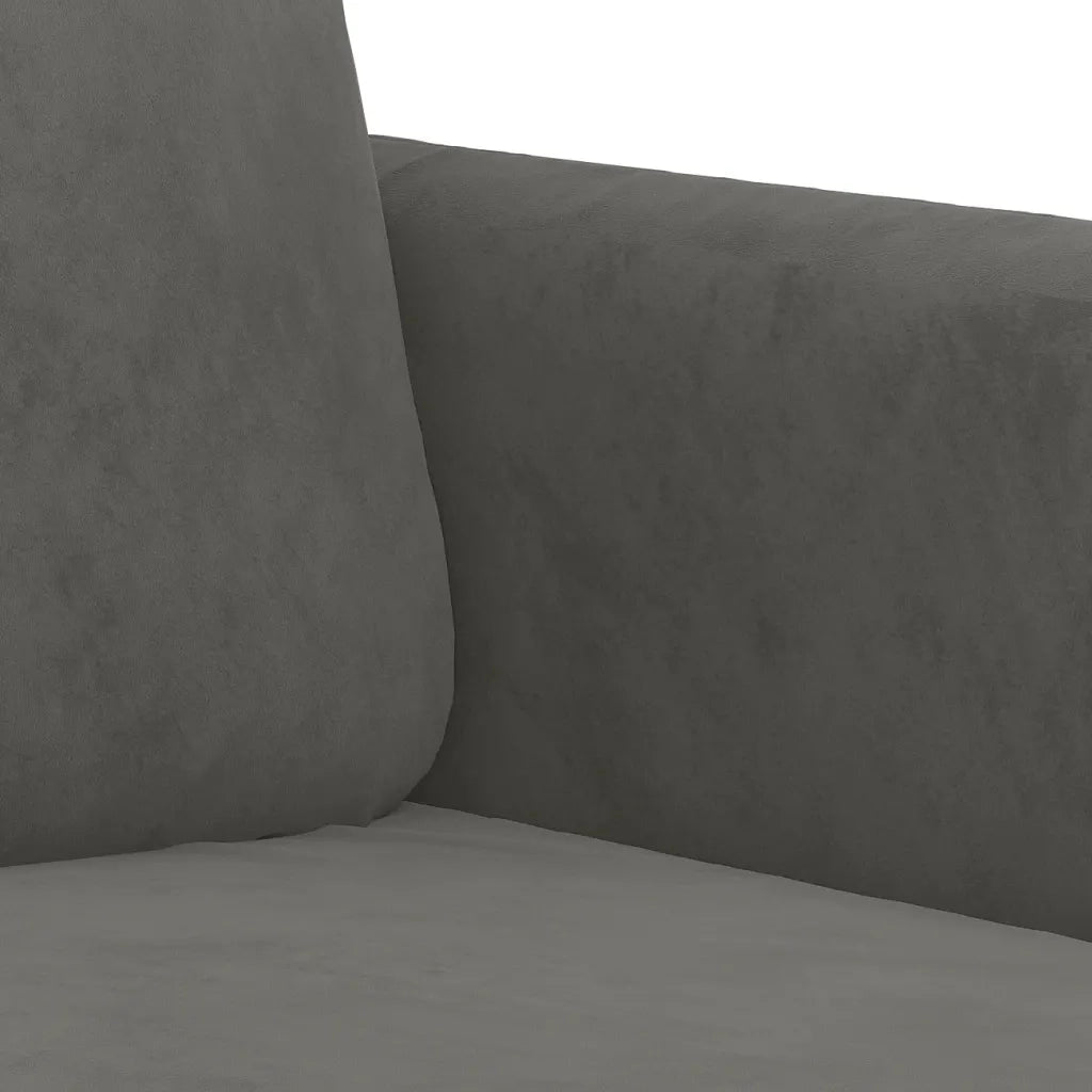 Poltrona Grigio Scuro 60 cm Velluto 349024