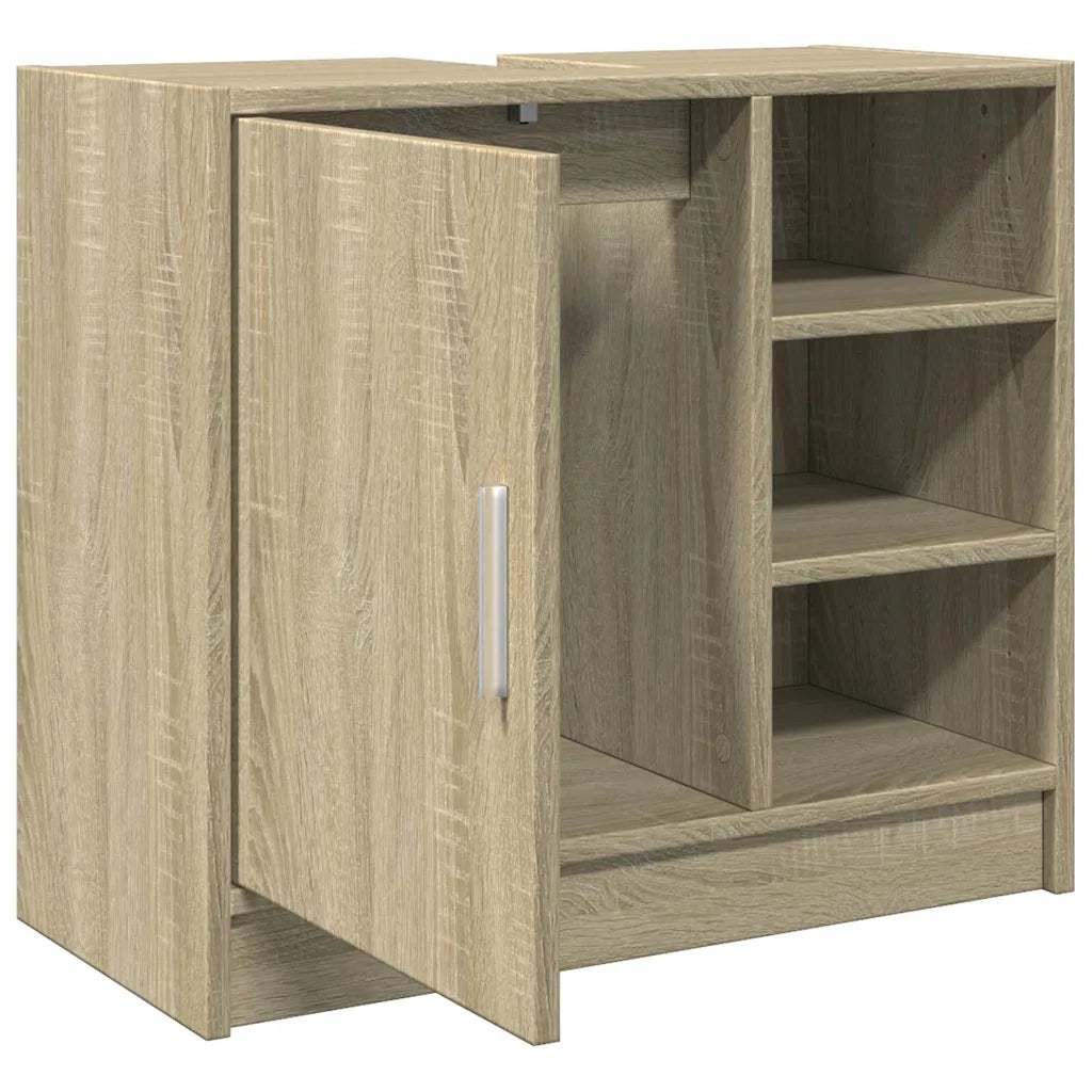Armoire d'évier chêne sonoma 63x29x55 cm bois d'ingénierie