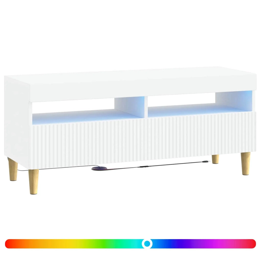 Mobile TV LED ARNHEM 100 x 35 x 43 cm Bianco 896765
