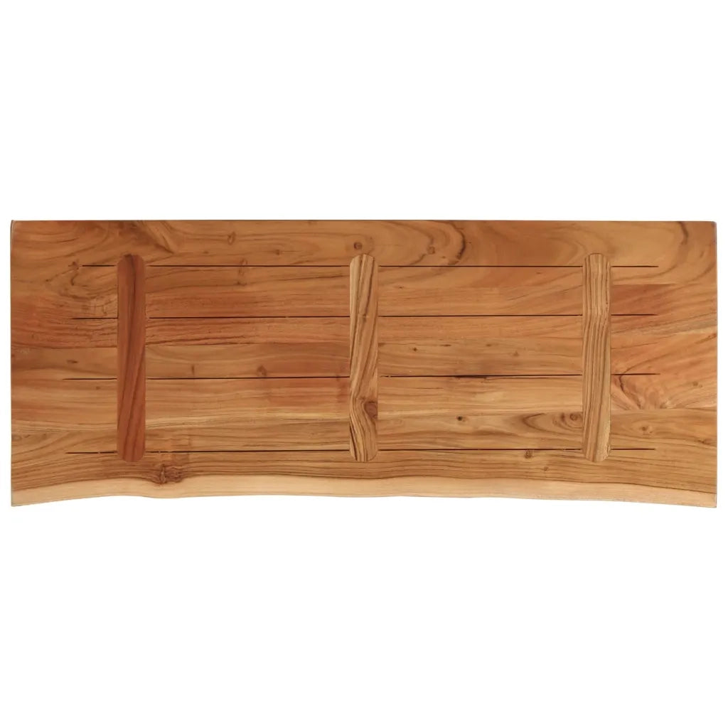 Dessus de table 90x40x3,8 cm rectangulaire bois massif acacia