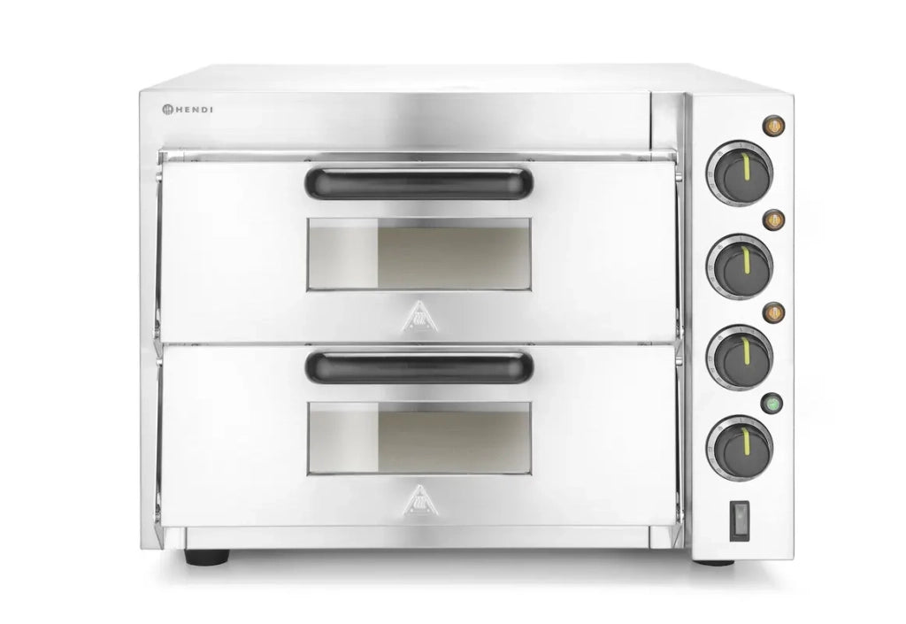 Forno pizza sovrapposto 3000W, HENDI, Argento
