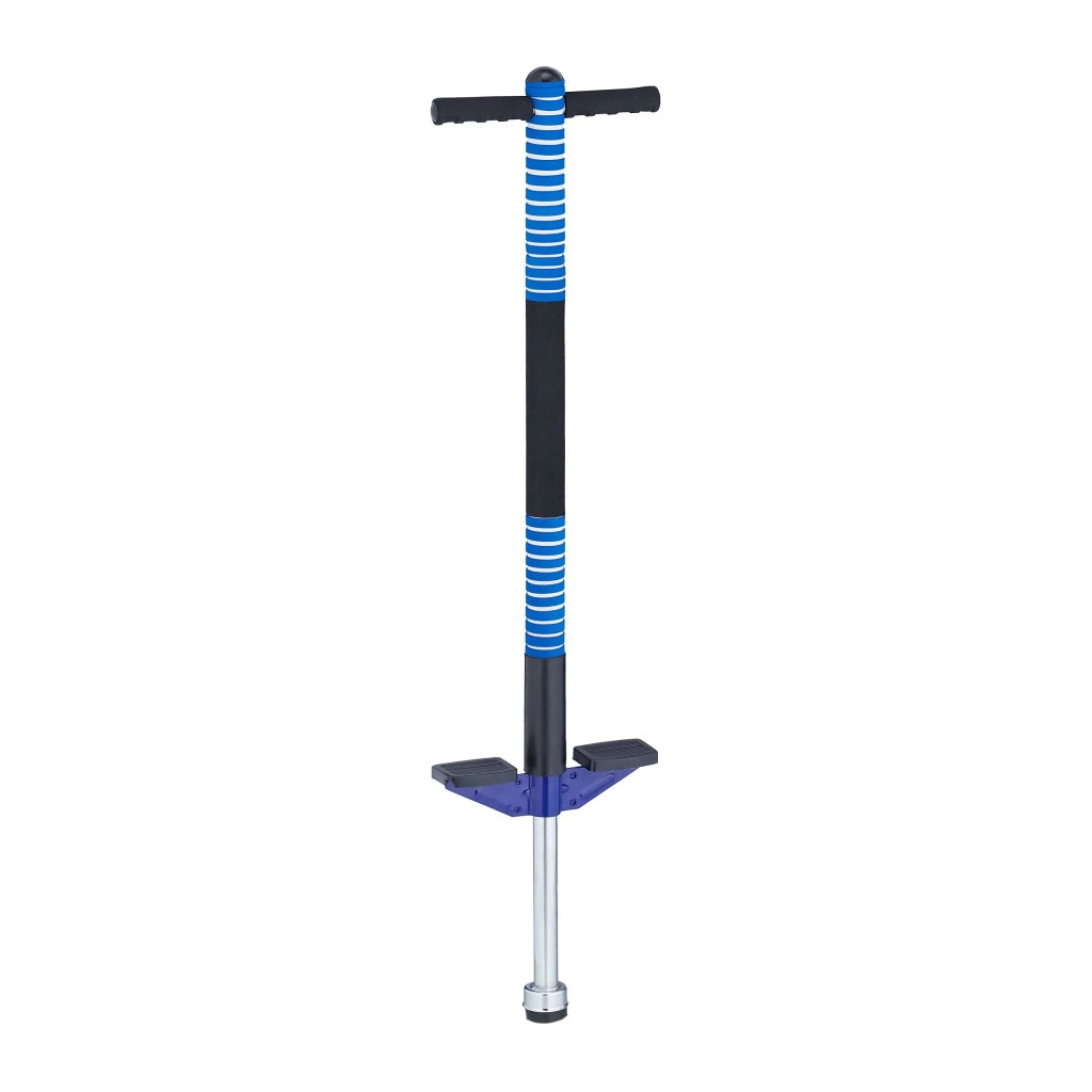 Bastone saltarello per bambini da esterno imbottito 90 x 25 x 25 cm stile sportivo sicuro in acciaio inossidabile blu 13_0013848