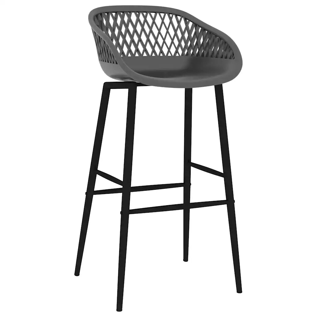 Set da Bar 5 pz Bianco e Grigio 3057433