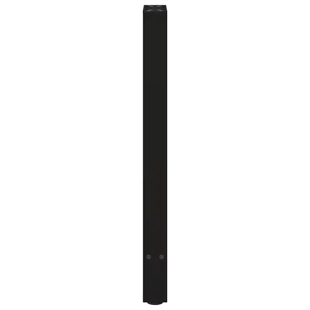 Pieds de table console Noir 2 pièces 38 x (72-73) cm Acier