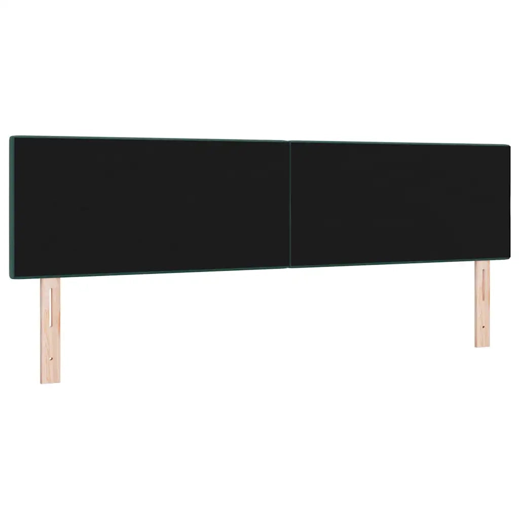Testiera | Testata LED con strisce LED Verde 180 cm Velluto
