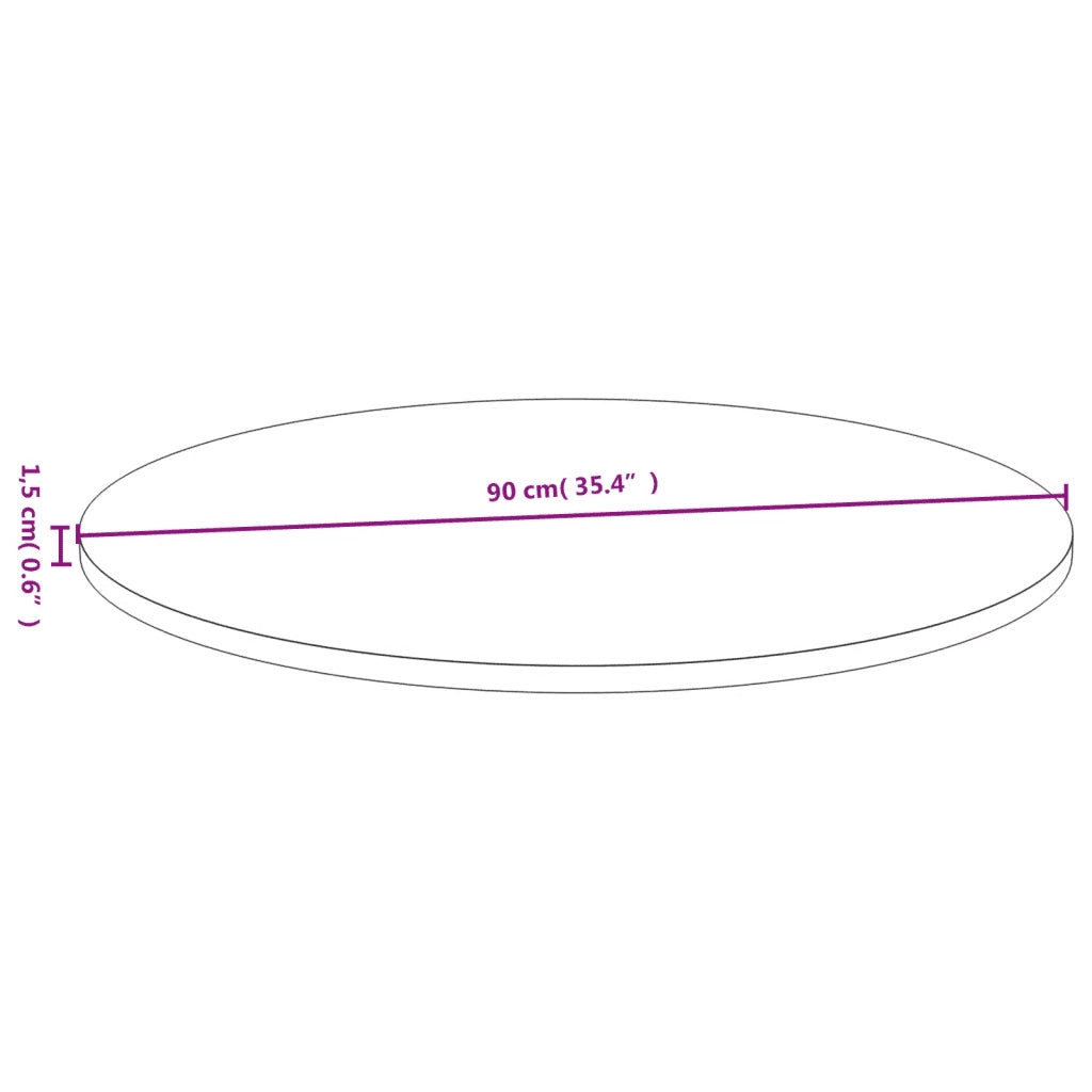 Dessus de table Ø90x1,5 cm bambou