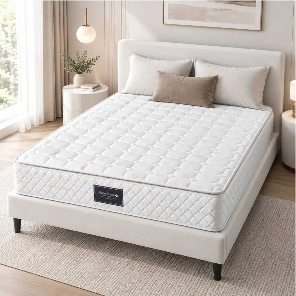 Materasso Matrimoniale 140x200 Altezza 25cm, Materasso Molle Insacchettate, Ortopedico Ergonomico, Confortevole e Traspirante, Nessun Rumore Migliorare il Sonno