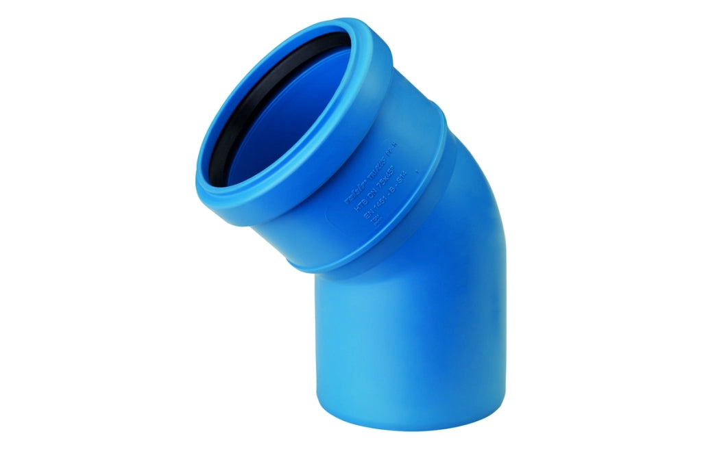 CURVA TRI-PLUS 45  ° VALSIR- Diam. 90 45  °- VALSI- pezzi 1