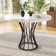 TAVOLO DA PRANZO ROTONDO 80x80x76 cm MDF Nero