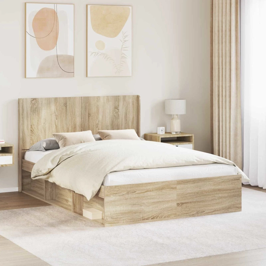 Testiera | Testata Letto Rovere Sonoma Legno ingegnerizzato