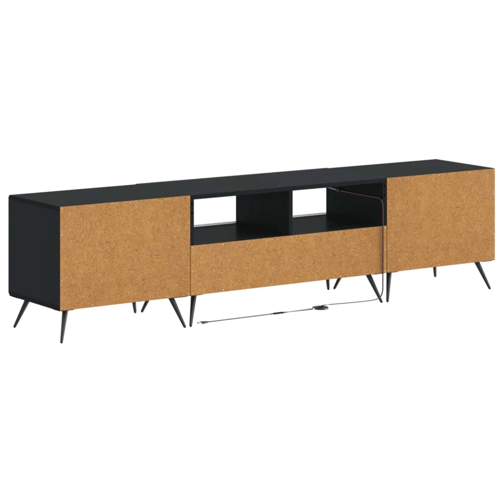 Mobile TV LED BREDA 3 pz Nero Legno ingegnerizzato 3416919