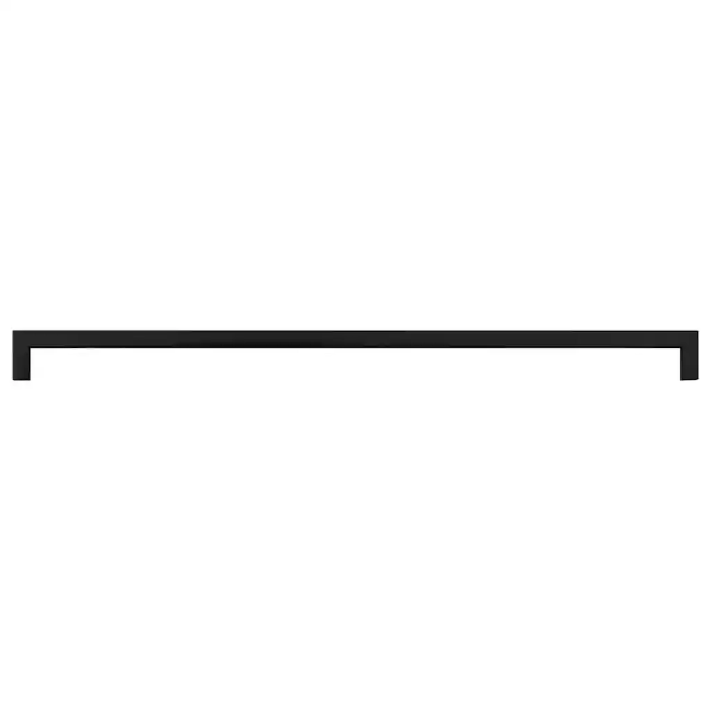 Poignées d'armoire 5 pcs noir 480 mm acier inoxydable