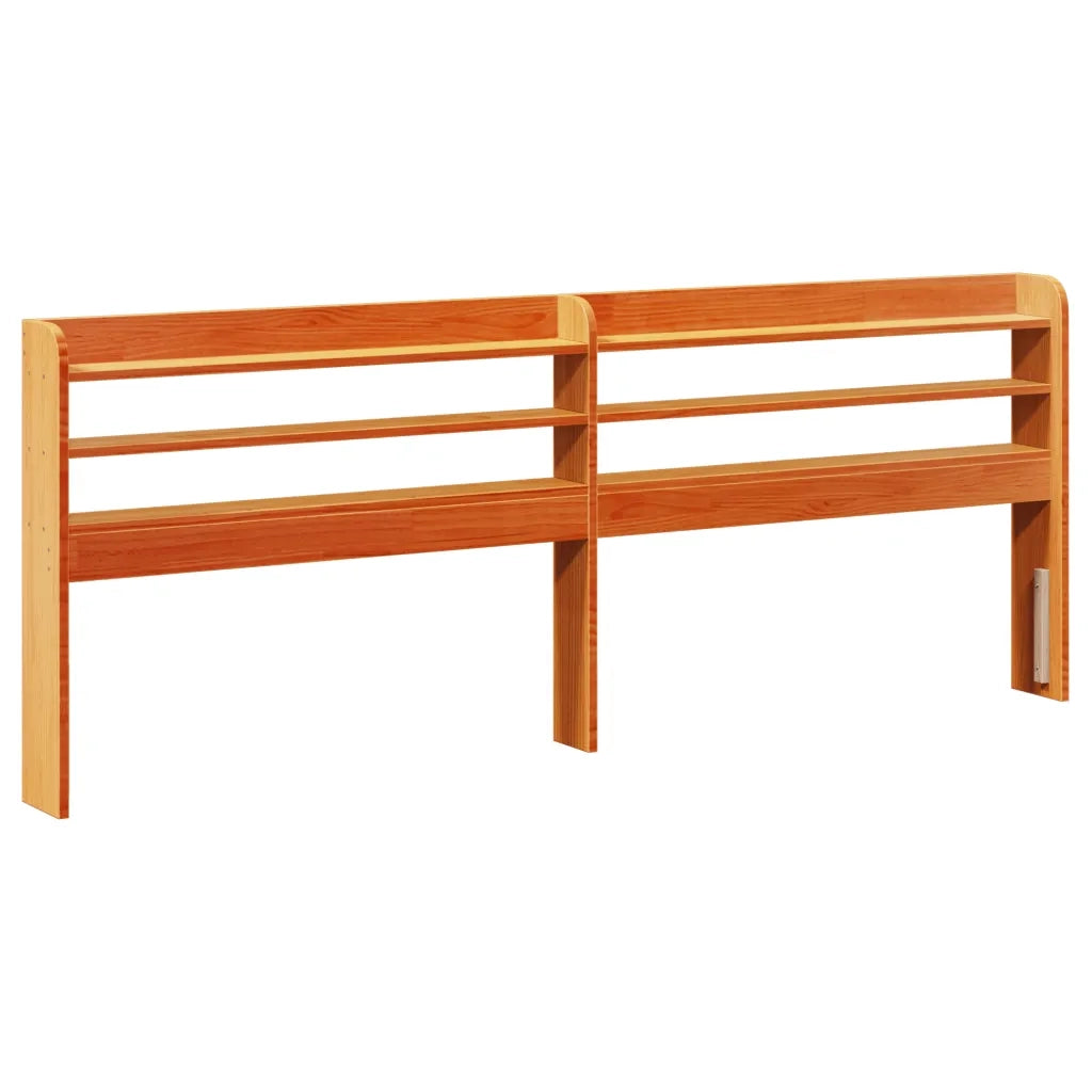 Letto senza Materasso-Struttura Letto Marrone Cera 150x200 cm in Legno di Pino 386169