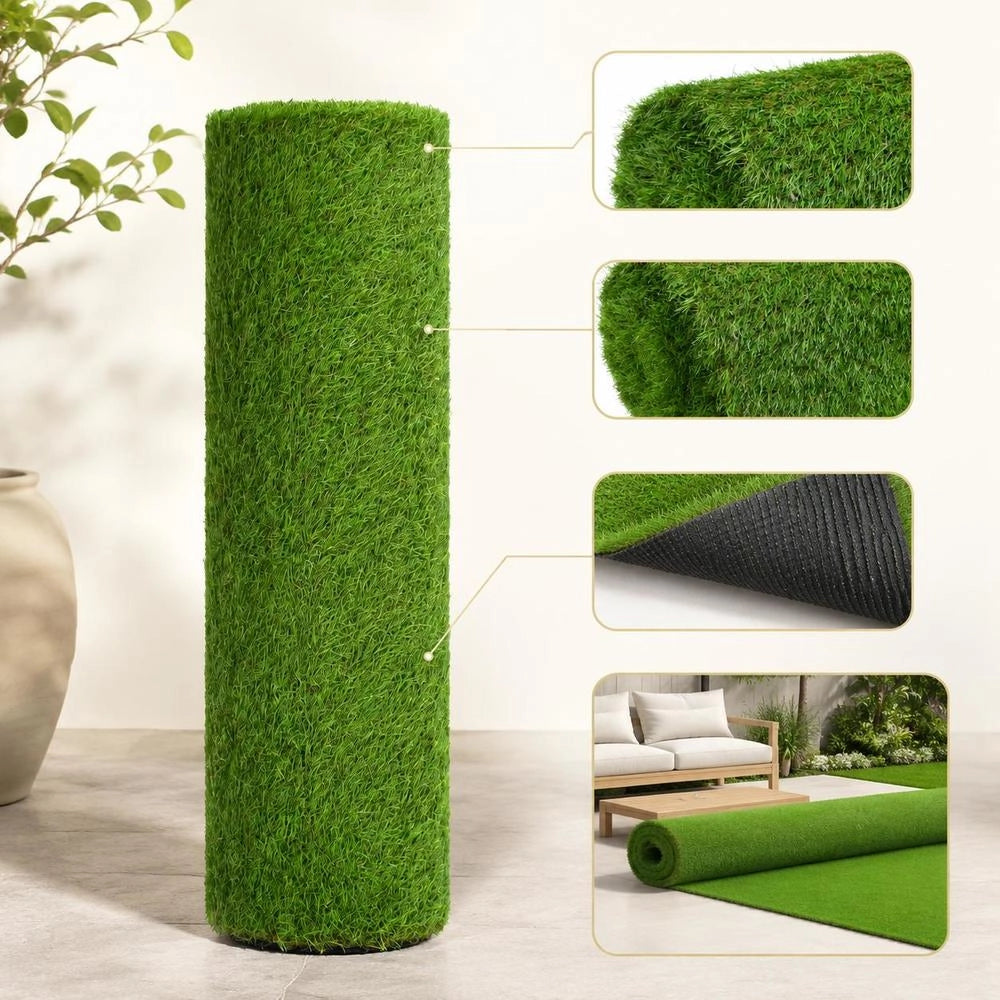Artificial Turf 1x8 M/30 Mm Green