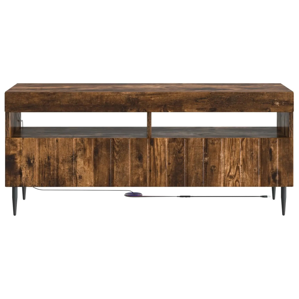 Mobile TV LED ZWOLLE 100 x 35 x 43 cm Rovere Fumo 896550