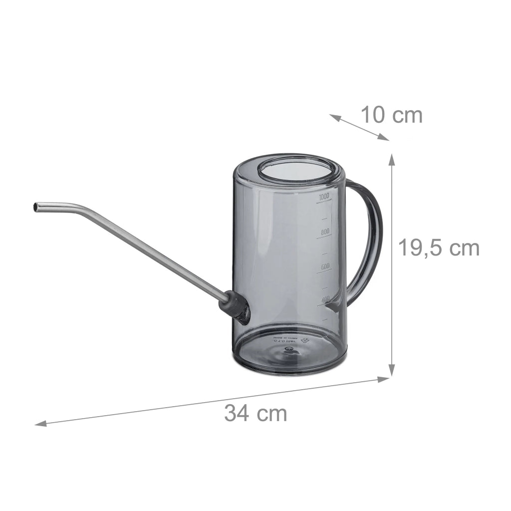 Set di 2 annaffiatoi in plastica pratici per interni balcone 1 L in plastica verde 13_0015291