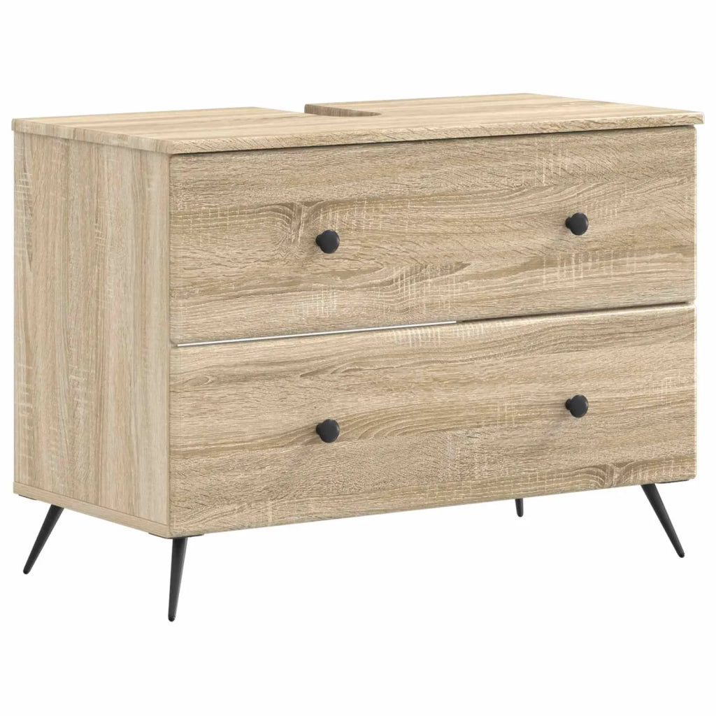 Set di Armadi da Bagno da 2 Pezzi BREDA Rovere Sonoma 3417560