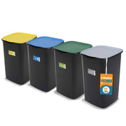 Akitaink Set 4 Pattumiere 50L Differenziata