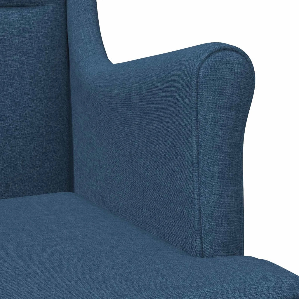 Poltrona-Divano Sedia Blu Tessuto 475953
