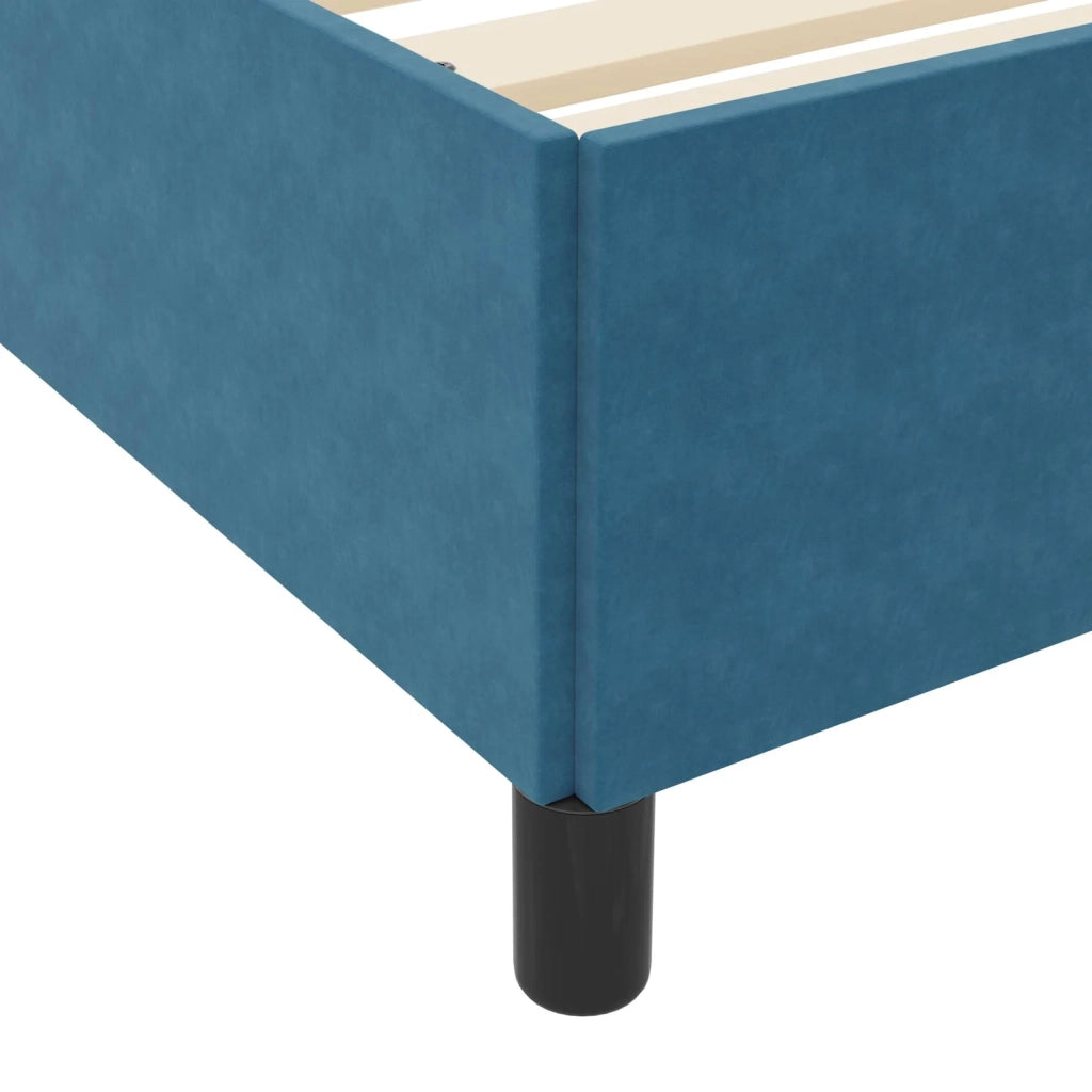 Struttura del letto con materasso Blu Scuro 80 x 200 cm Tessuto 3399028