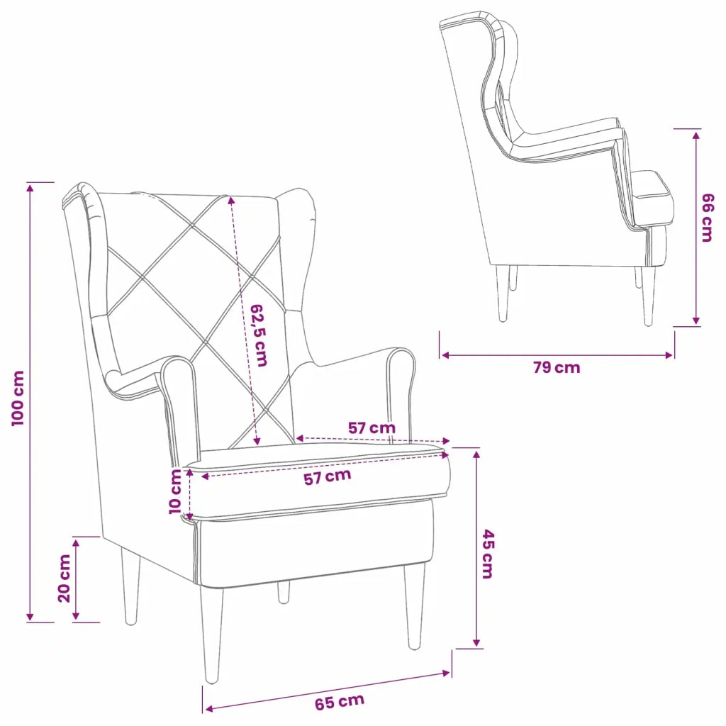 Poltrona | Sedia Relax Nero Velluto