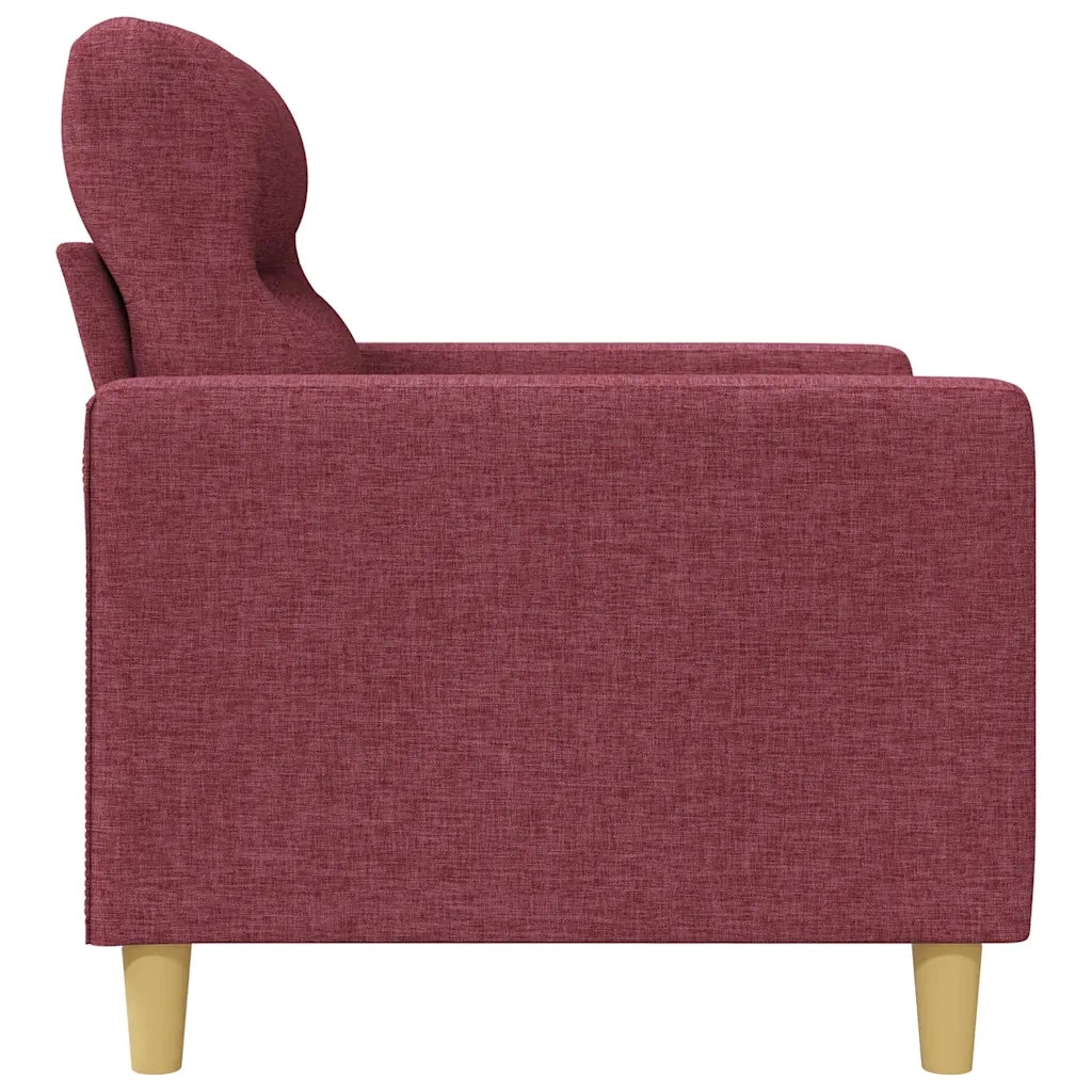 Fauteuil Rouge bordeaux 60 cm Tissu