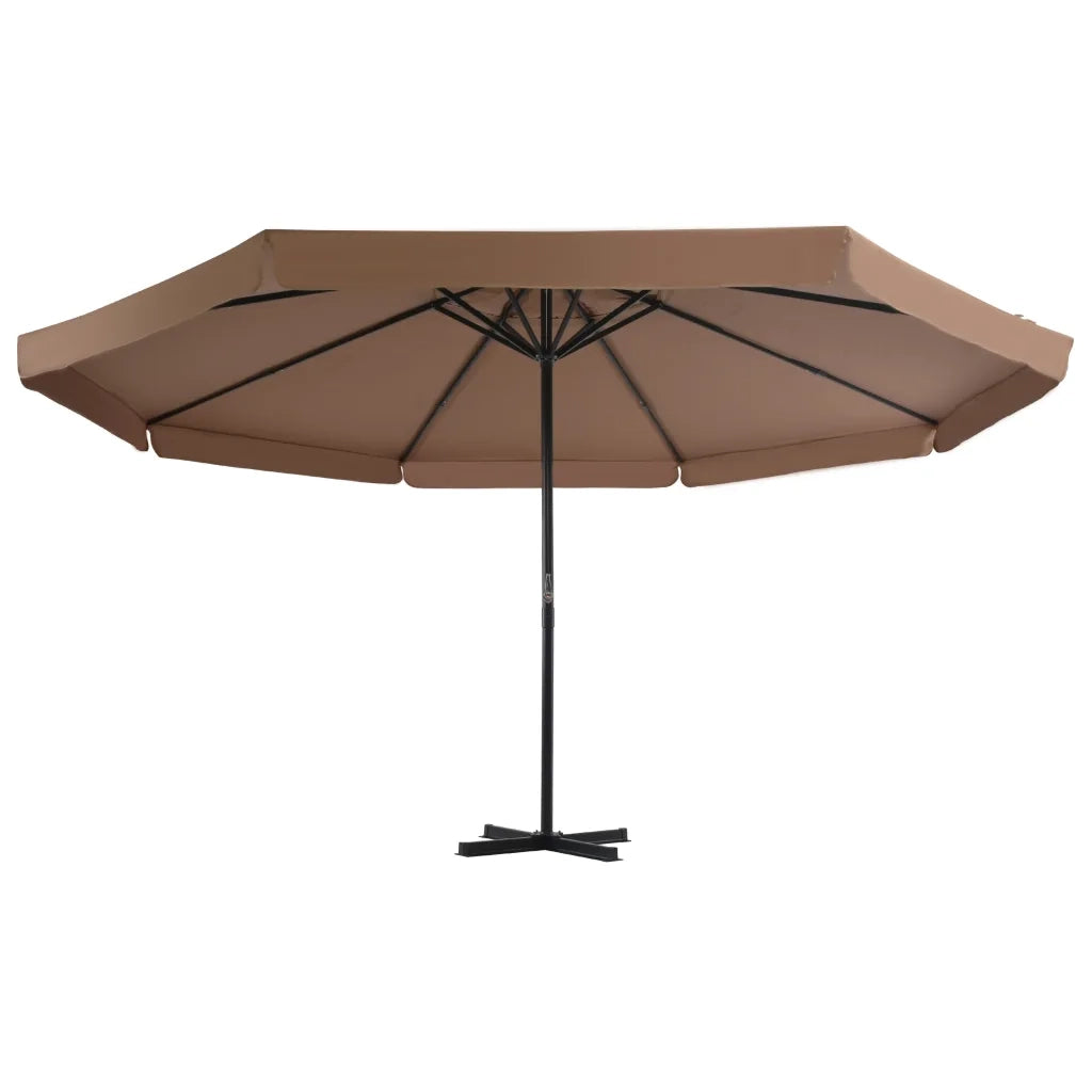 Ombrellone da Esterni con Palo in Alluminio 500 cm Grigio Talpa 44475