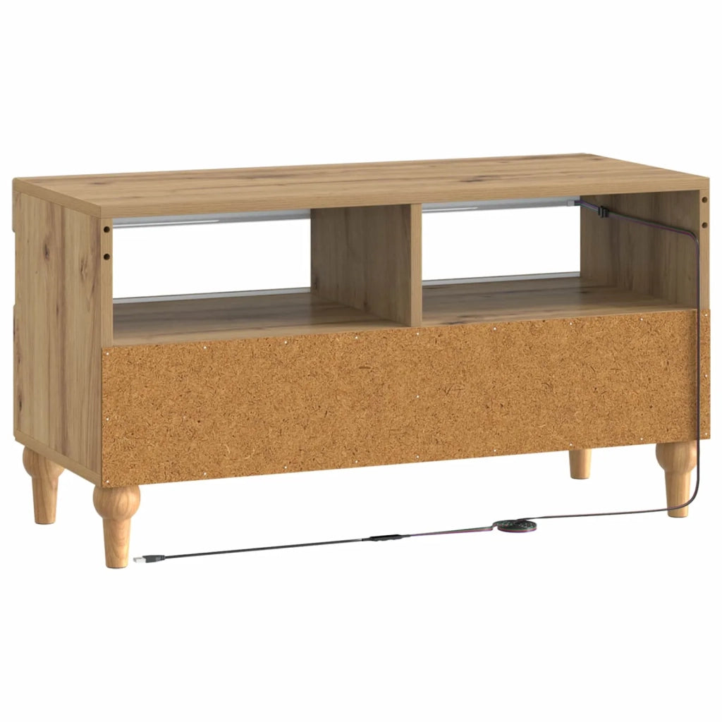 Mobile TV LED ALKMAAR 81 x 35 x 43 cm Rovere Artigianale 896344