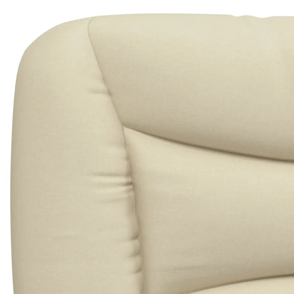 Letto con Materasso Hvar Crema 90x190 cm in Tessuto 3208504