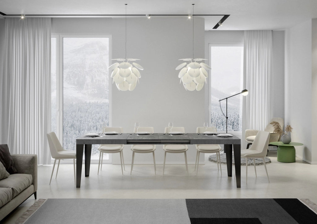 Tavolo Allungabile 160-264x90x77 cm Flame Cemento