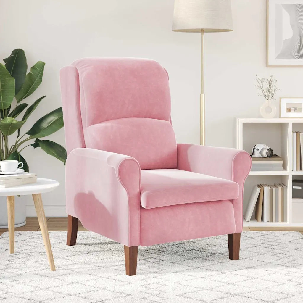poltrona Rosa 76 x 94 x 102 cm Velluto