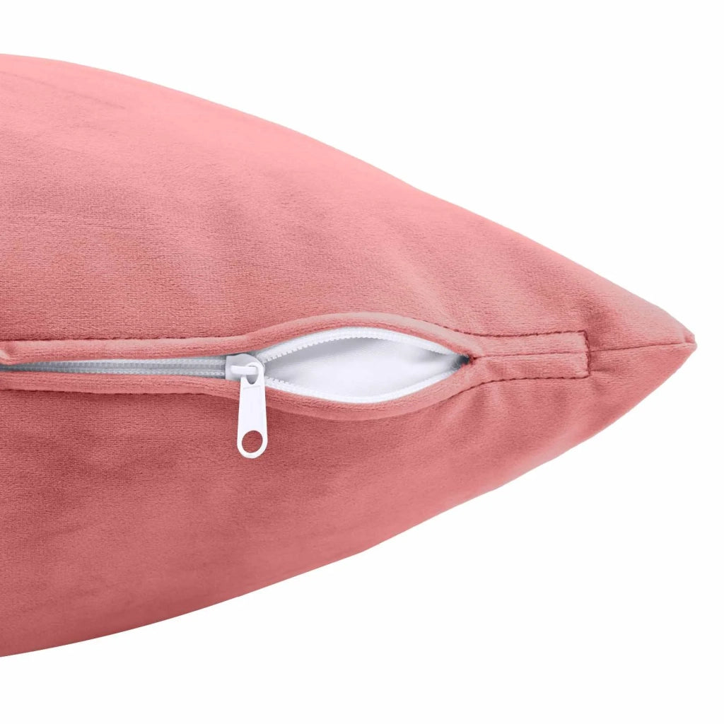 Cuscino con cuscino HEERLEN 2 pz Rosa Velluto 928515