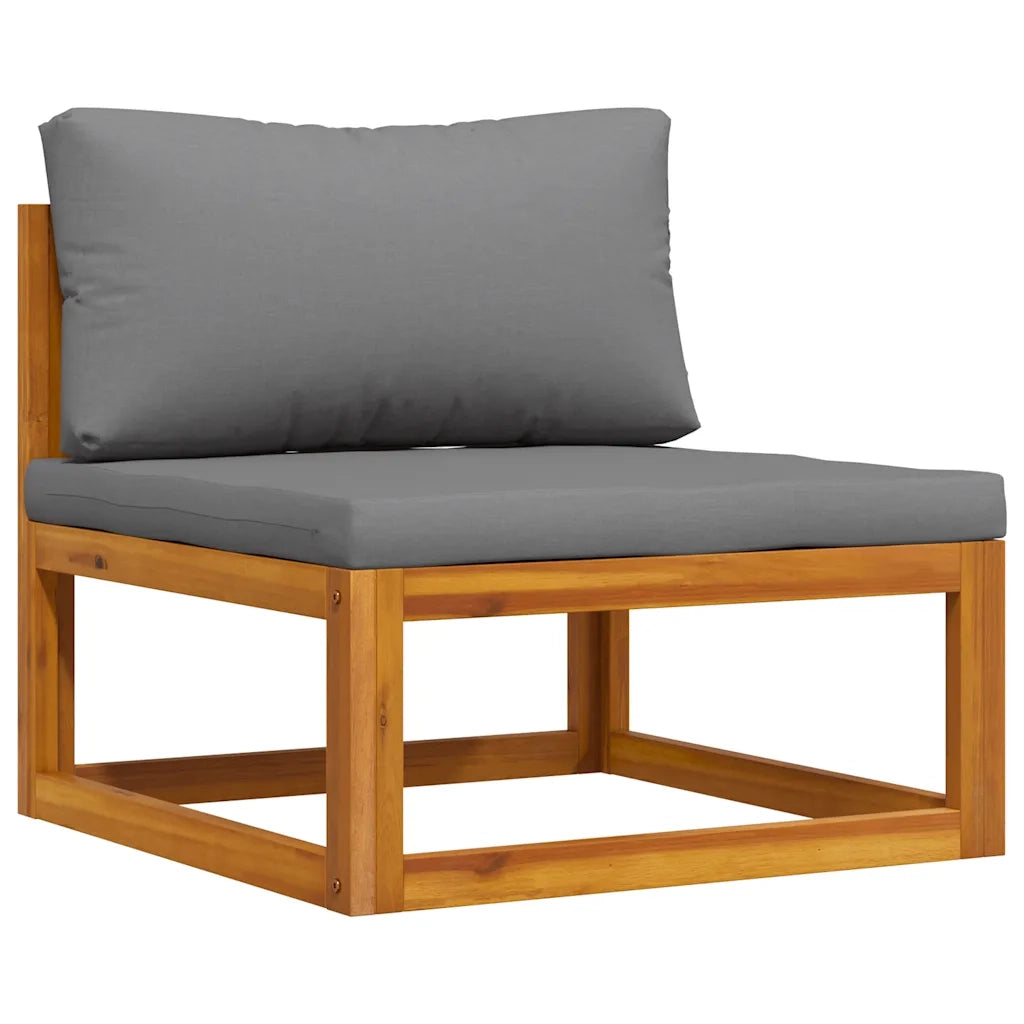 Set Divani da Giardino 2 pz con Cuscini in Massello di Acacia 311858