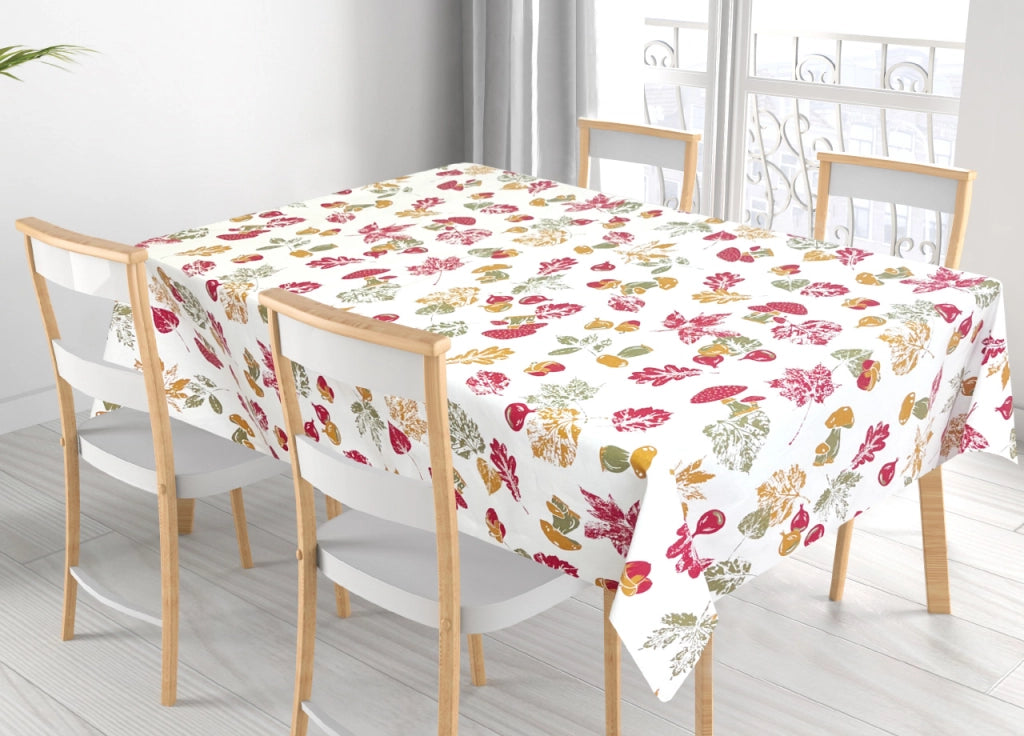 Tovaglia Per Salotto Cucina Tavolo 100% Cotone Made In Italy Bosco RP - 140x140 - Bosco
