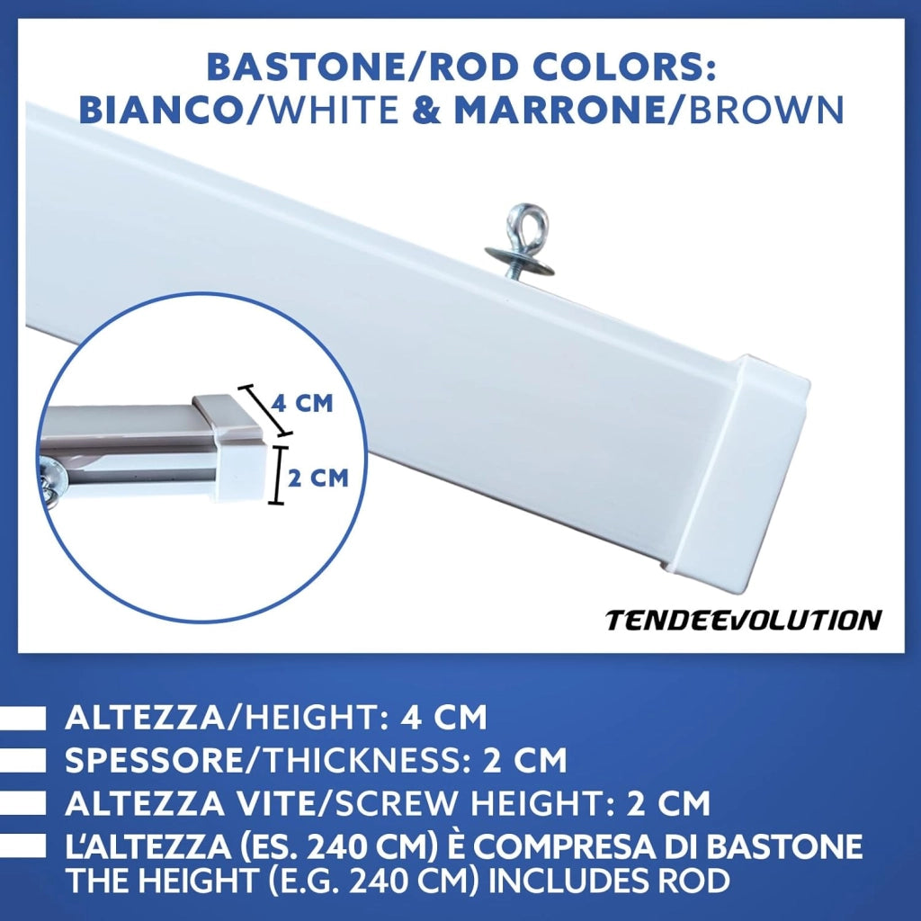 Tenda Antimosche Modello Filo in PVC, Plastica Rosso | Largh. 1,20m x Alt. 2,40m | Protezione Insetti, Porta, Esterno, Interno