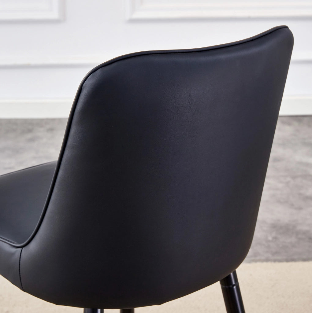 SGABELLI ALTI Set da 2 pezzi 100 cm PU nero e metallo