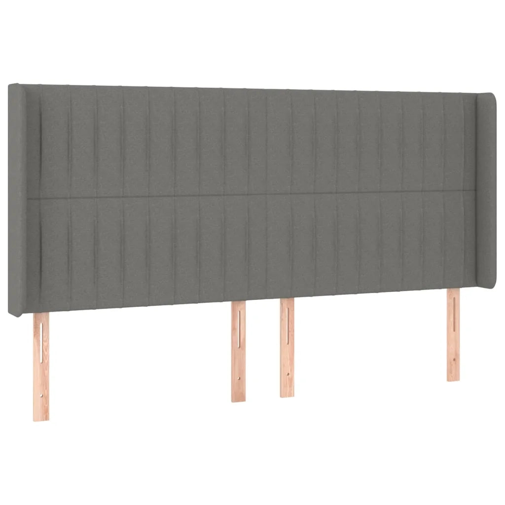 Testiera | Testata a LED GrigioScuro 183x16x118/128cm inTessuto
