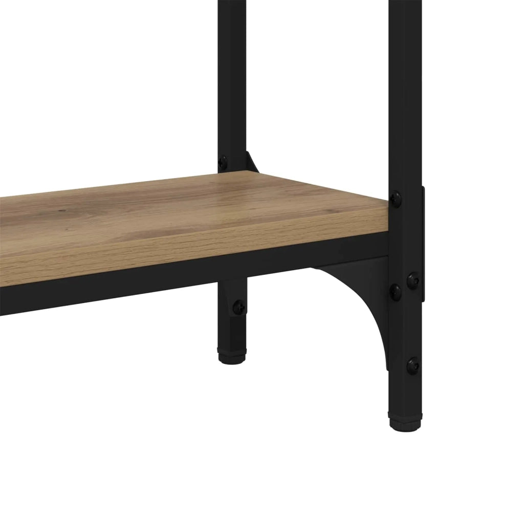 Table console Chêne artisanal 75 x 22,5 x 75 cm