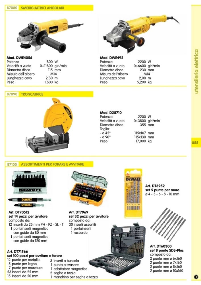 1coppia dewalt spazzole x d28011/28111 art.1003860-00 cod:ferx.12637
