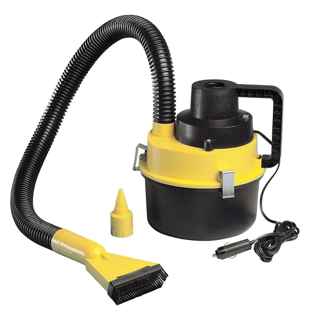 Trade Shop - Aspirapolvere Bidone 4,5l 93-120w Con Tubo Flessibile Auto Accendisigari Camper -