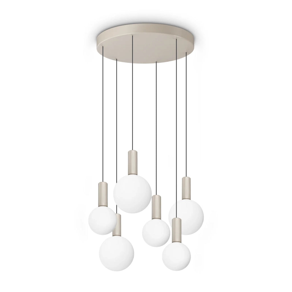 Lampadario Odeon Bianco LED 39W Luce Calda 3000K Dimmerabile Ideal Lux