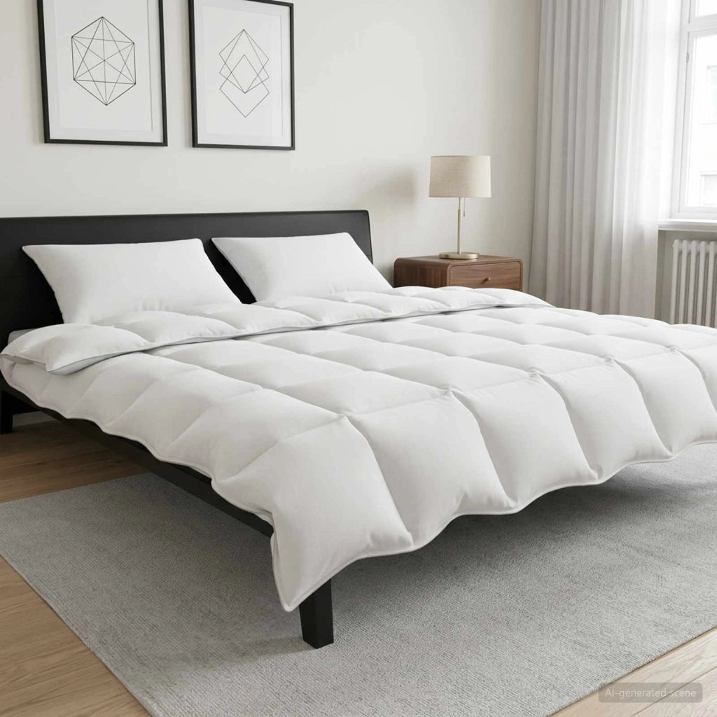 Set di Piumoni Bianco 240 x 220 cm Poliestere, Bamboo 3432753