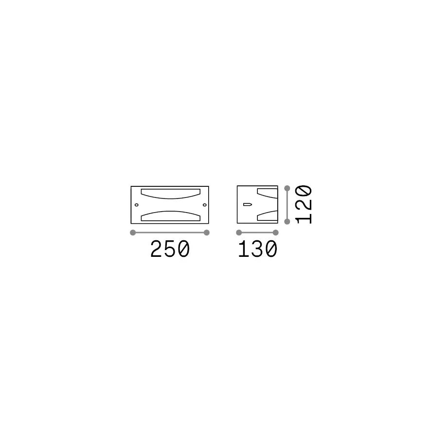 Applique REX-3 E27 Dimmerabile Finitura Coffee Ideal Lux