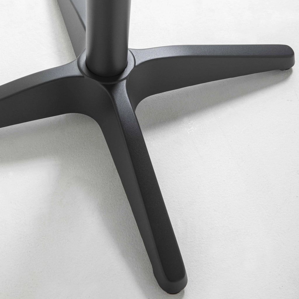 Oviala - Gamba da tavolo in alluminio nero 72 cm