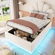 letto imbottito velluto beige 90 x 200 cm