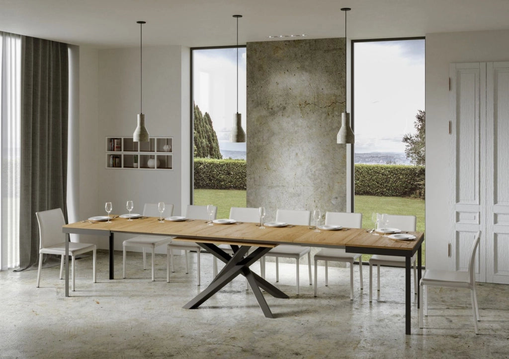 Tavolo Allungabile 160-420x90x77 cm Volantis Evolution Quercia Naturale