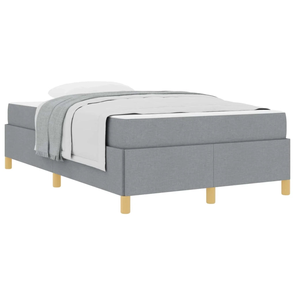 Struttura del letto Grigio chiaro 120 x 200 cm Tessuto