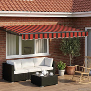 Tenda retrattile manuale con LED 3 x 2,5 m 3419421
