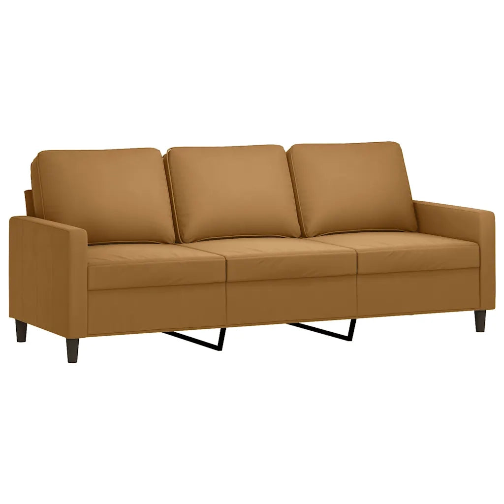 Set di Divani 4 pz Marrone in Velluto 3201951